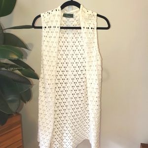 Willow crochet Topper sweater size large.  Western cowgirl , cottage core.